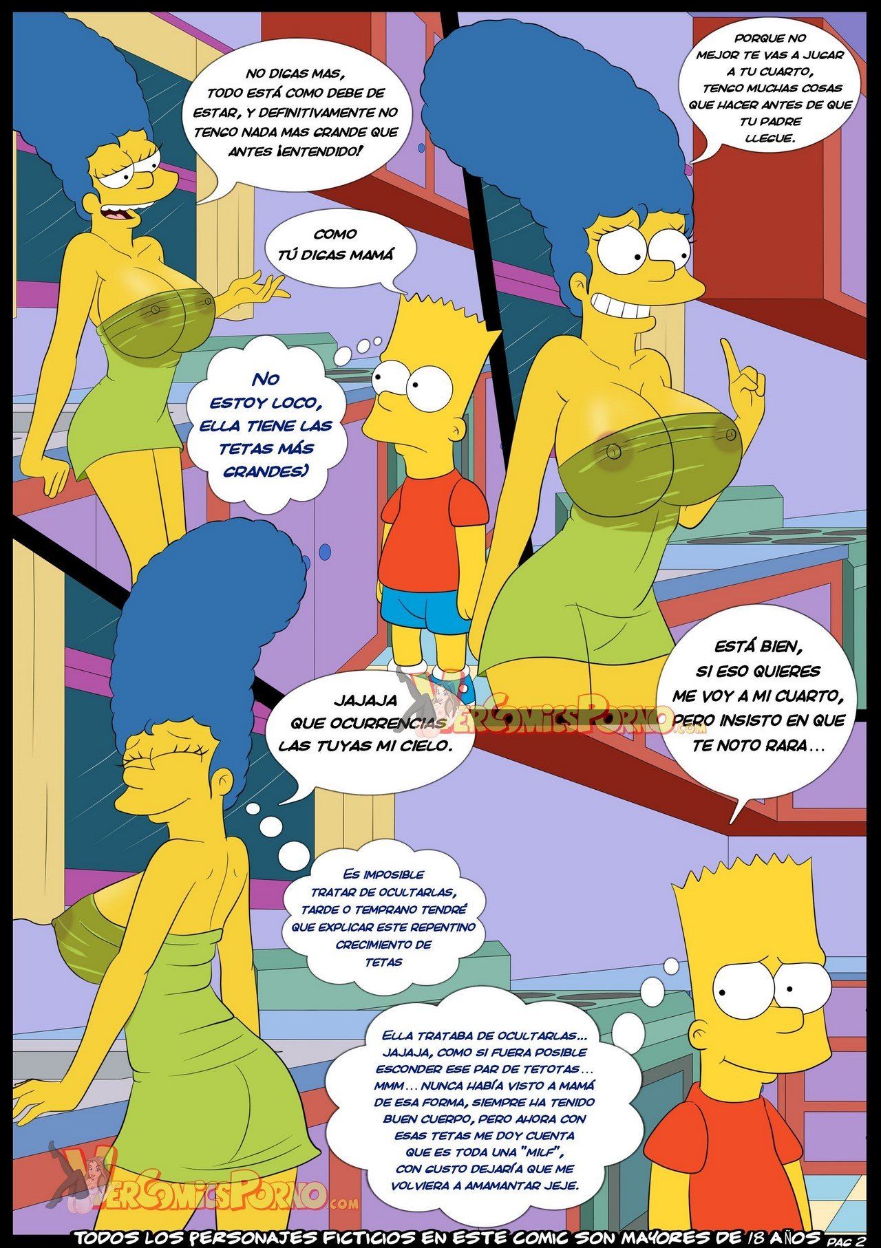 Vercomicsporno Los Simpsons Bart And Marge In A Hard Sex Comic Full Color Free 2