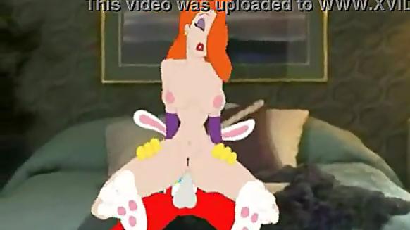 A Sexy Yiff Jessica Rabbit Is Riding On Top Of A Bugs Bunny 1