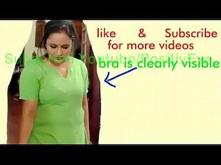 Actress Shaking Green Top Serial Malayalam Mula