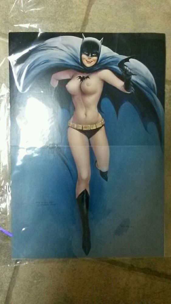 Alberto Vargas Sexy Bat Girl Batman Batgirl Cartoon Pin Up Poster