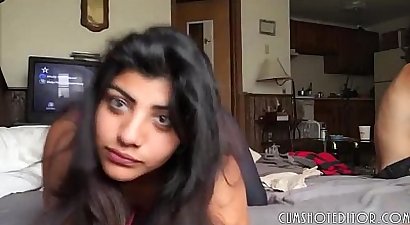 Amateur Indian Girlfriend With Small Tits Pleasing Cock