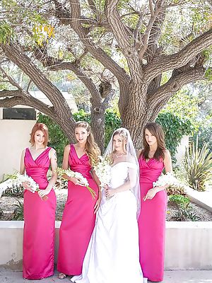 Amazin Good Looking Horny Lesbian Brides Made Eat Out The Bride