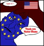 America Balls Barack Obama Eu Europe European Union Flag Gay Male Penis Political Politics Tear United States