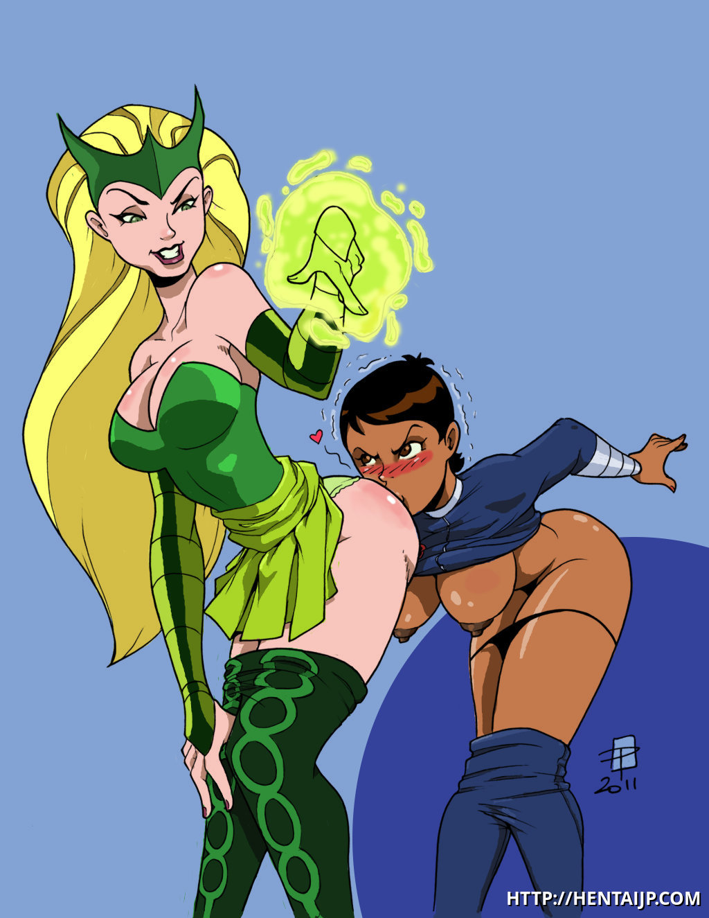 Amora The Enchantress Wanted To Make Maria Hill To Kiss Her Butt For A Long Time Avengers Hentai