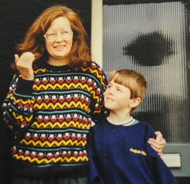 Andy West Is Pictured Aged Eight At Home In With His Mother Pauline Morris They