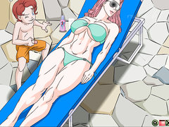 Anime Mature Boobs Cartoon Hentai Outdoor Masturbation Milf 2