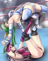 Anime Wrestling Comic Porn Wrestle Angels Survivor Art Digdug Catfight