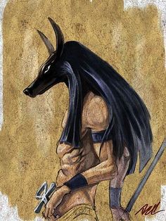 Anubis God Of Embalming And The Dead He Helped To Embalm Osiris After