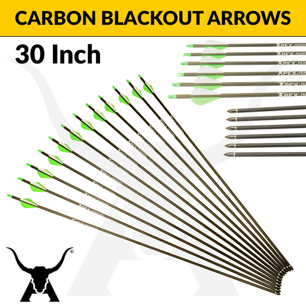 Apex Carbon Blackout Arrow For Hunting And Target Shooting