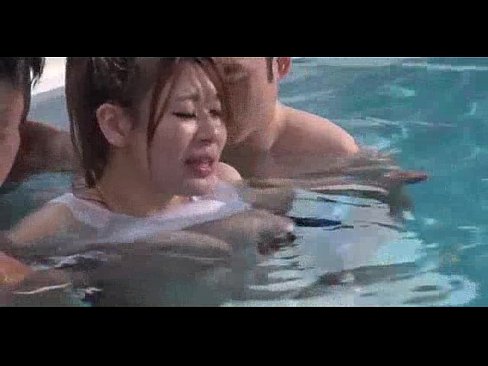 Asian Chick Swimming Pool Sex With Two Guys 4
