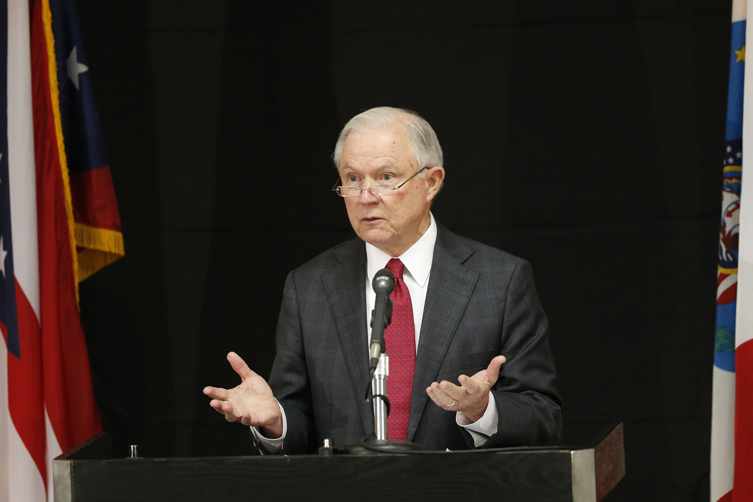 Attorney General Jeff Sessions Speaks At The Columbus Police Academy Wednesday Aug