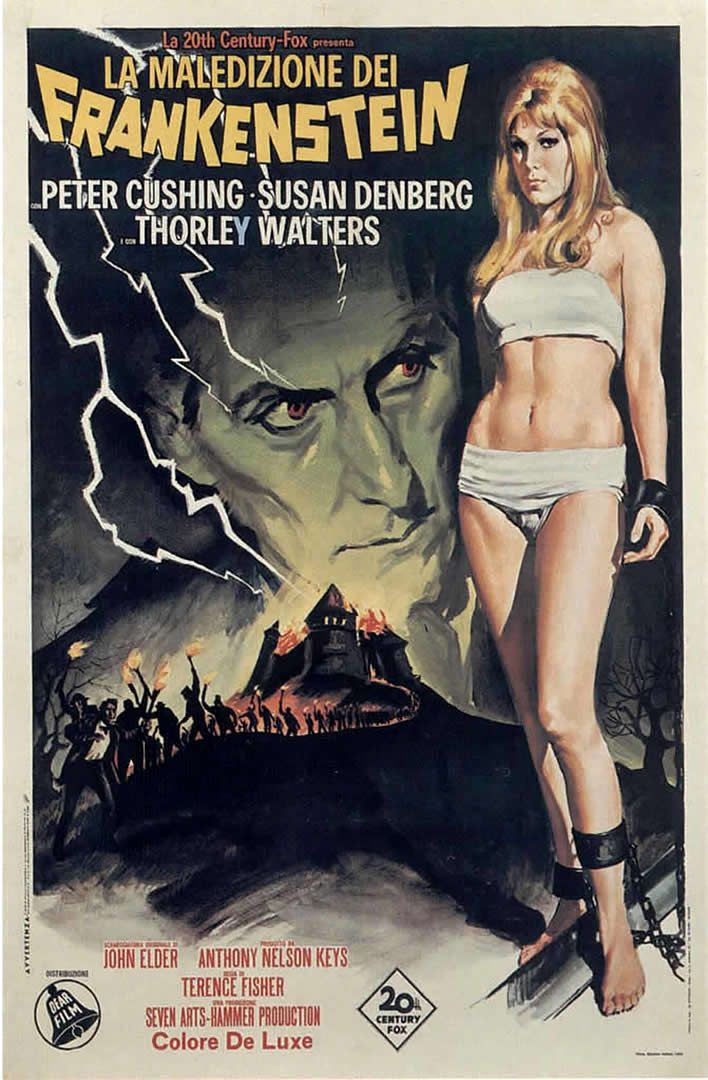 B Movie Women Frankenstein Created Woman Italian Movie Posters Wallpaper Image