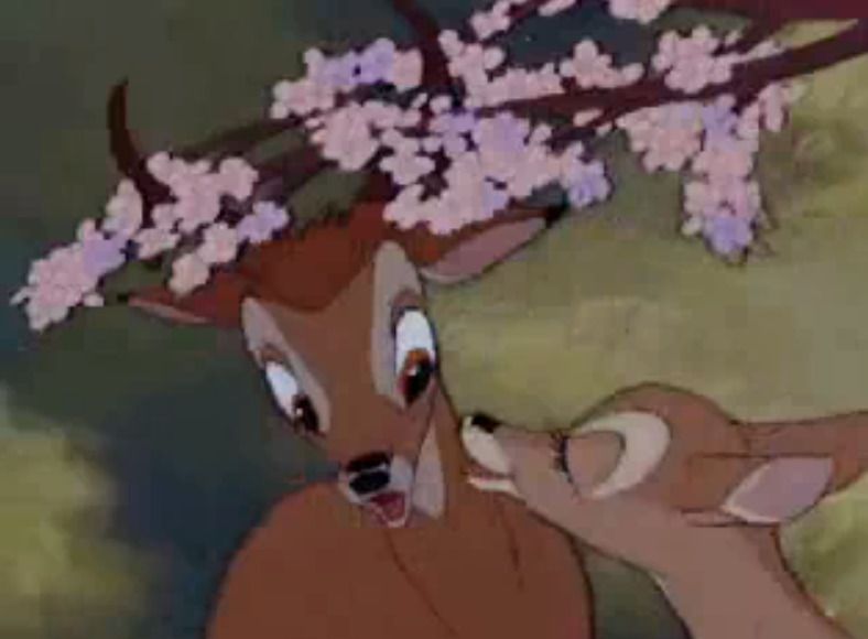 Bambi And Faline As Adult Faline Hello Bambi Her Girlish Laugh Her Helplessness Her