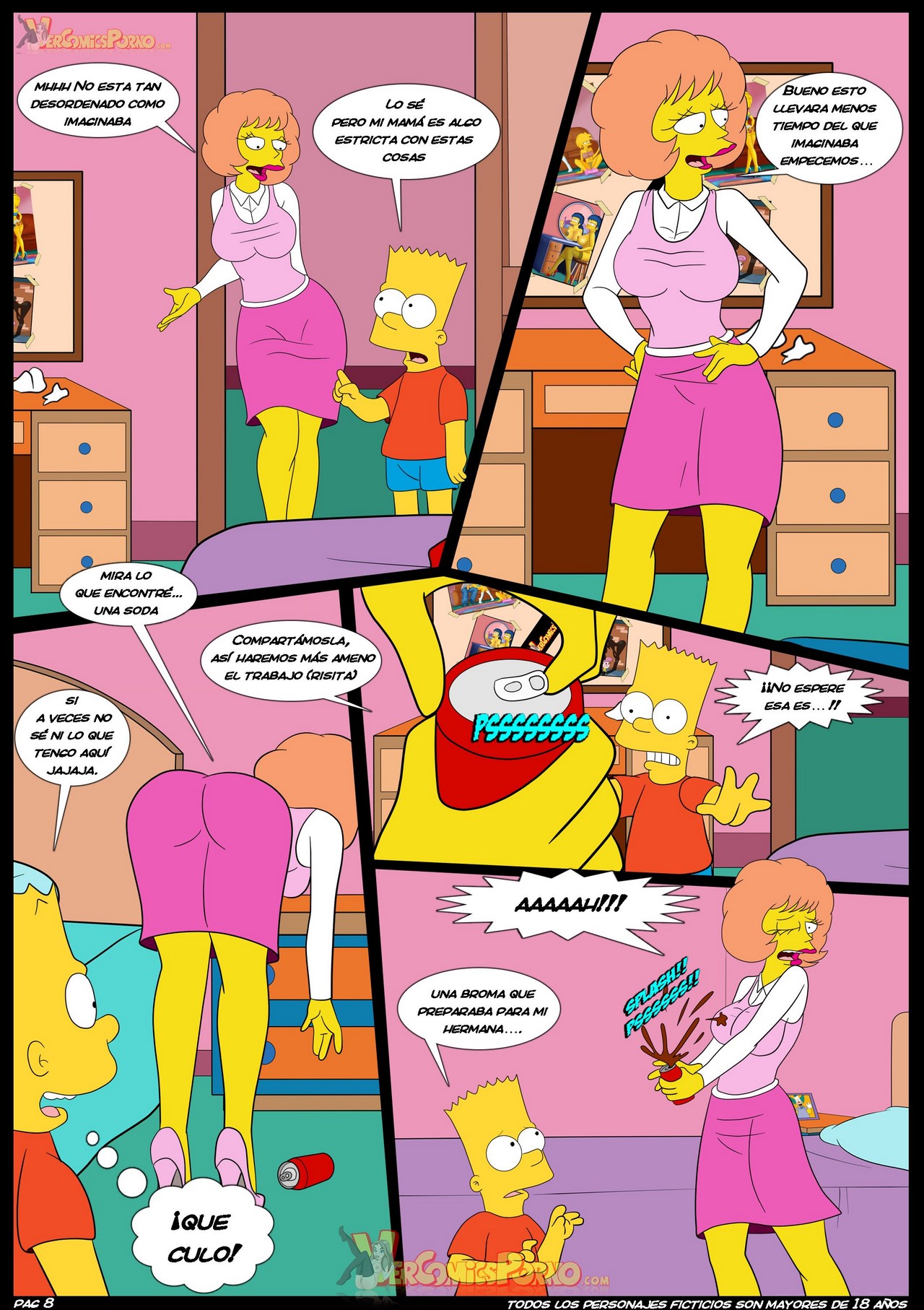 Bart Se Folla A Marge Simpson A Edna Krabappel Comic Porno 3