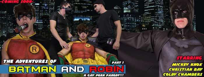 Batman Robin Gay Porn Parody Colbyknox Jack Hunter Christian Bay Colby Chambers Mickey Knox 1