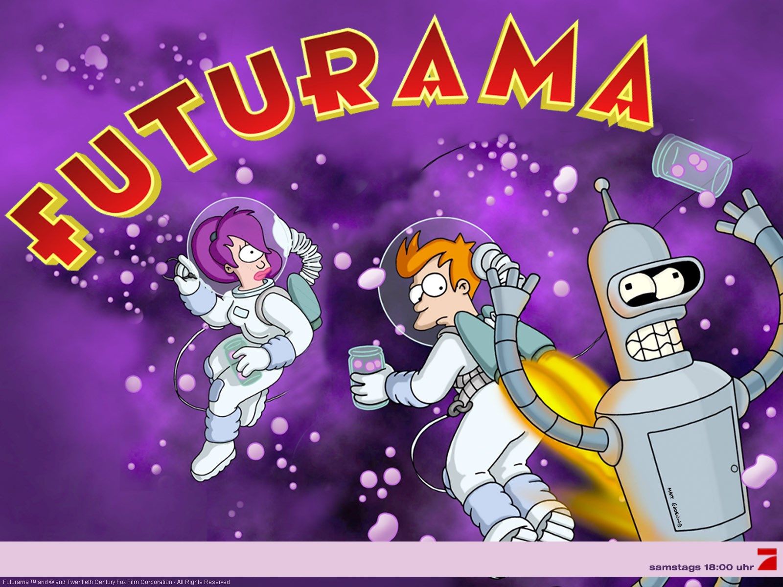 Bender Futurama Philip Turanga Leela Wallpaper Free And Widescreen Wallpapers