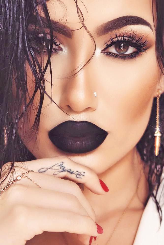 Best Black Lipstick Makeup Ideas On Pinterest Black Lipstick