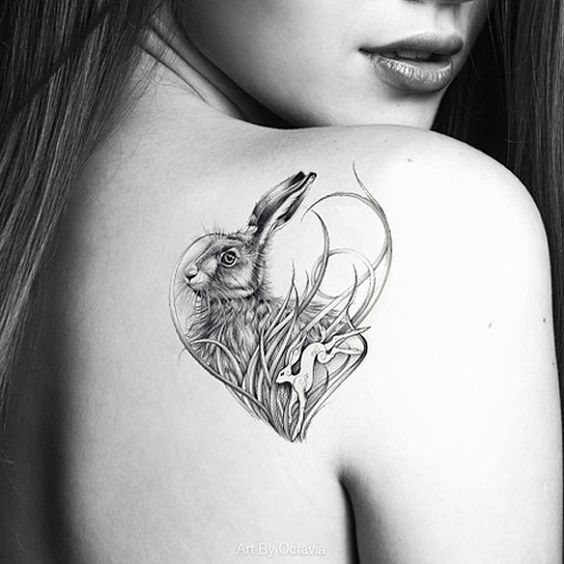 Best Bunny Tattoos Ideas On Pinterest Tattoo Drawings 4