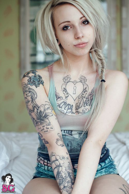 Best Suicide Girls Images On Pinterest Tattooed Women