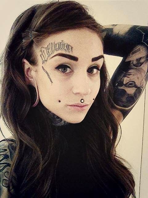 Best Tattoo On Face Images On Pinterest Facial Tattoos