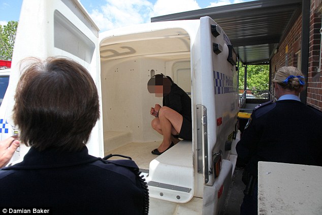 Betty Colt Is Put Into A Police Van After Being Sentenced To A Years Jail