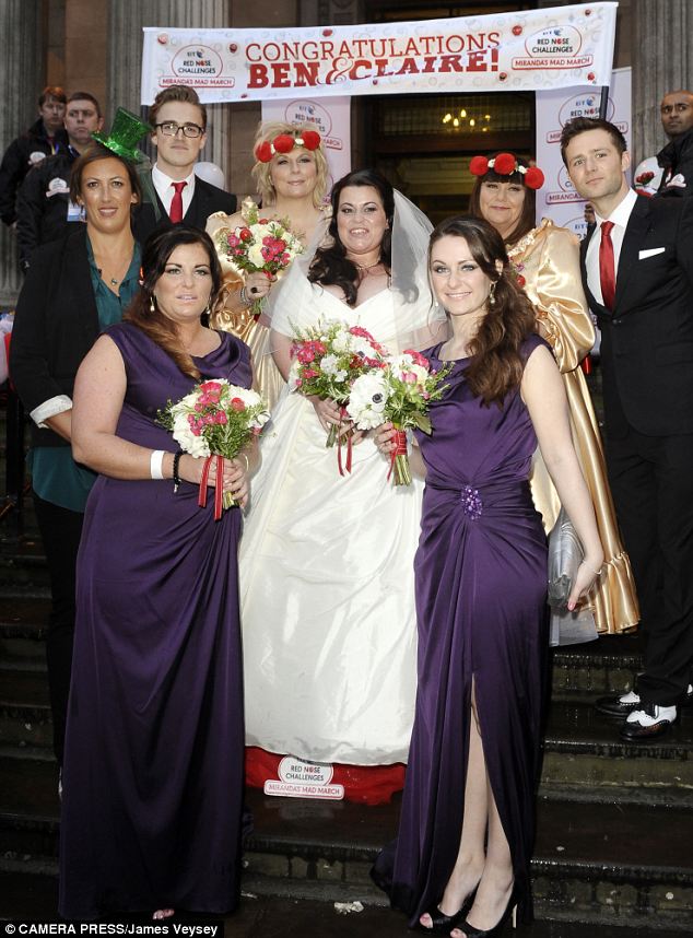 Big Day The Bride Looked Beautiful As She Was Joined Jennifer Saunders And Dawn