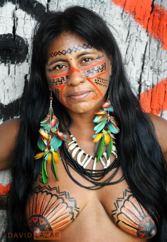 Body Paint And Ornaments David Lazar Brazil Wild Women