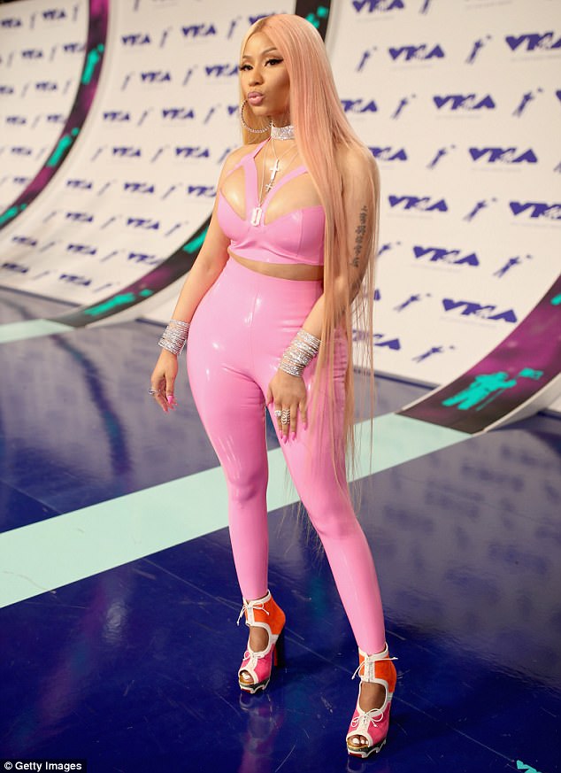 Bombshell Nicki Certainly Turned Heads With Her Wild Choice Of Outfit