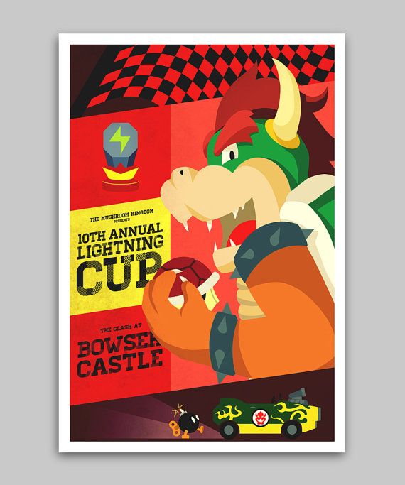 Bowsers Castle Mario Kart Poster Series Indy Lytle On Deviantart