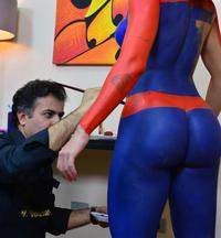 Brasil Brazil Brazilian Jujusalimeni Puta Model Spiderwoman Spidergirl Brazilbutt Ass Nude Brazilianass Painting