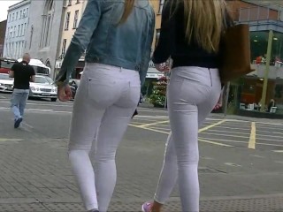 Candid White Teen Jeans Ass