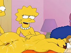 Cartoon Porn Simpsons Porn Bart And Lisa Have Fun With Mom Marge Vporn Com