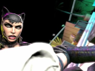 Catwoman Dominates Harley Quinn Futa 1