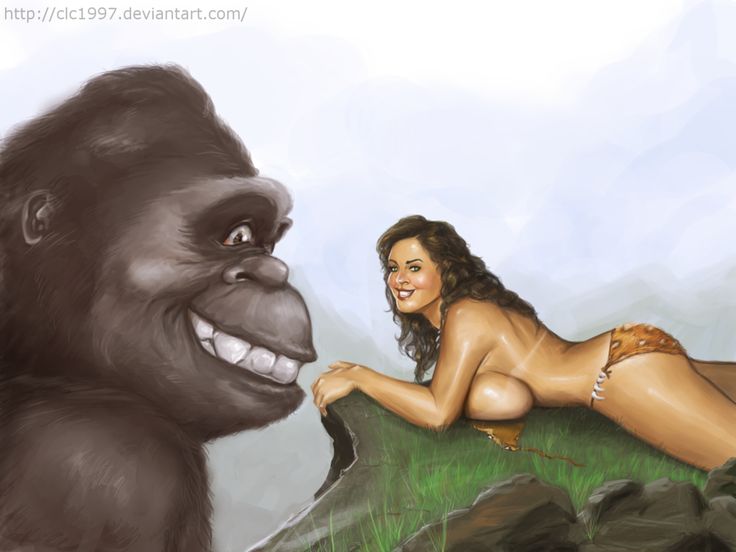 Cavewoman Meriem Cooper And Her Giant Gorilla Characters Are