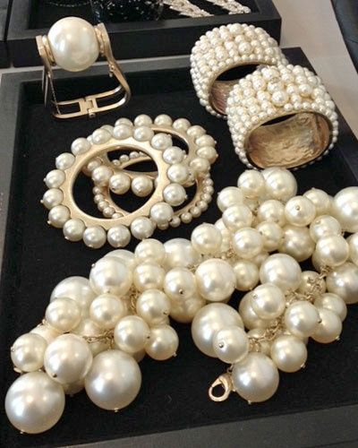 Chanel Pearl Jewelry Spring Love The Cuff Bracelets