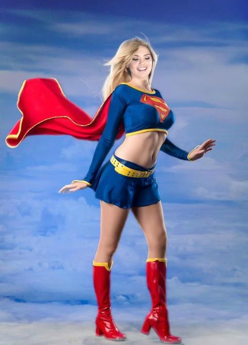 Character Supergirl Kara Zor El From Comics Supergirl Action Comics Cosplayer Destiny Nickelsen