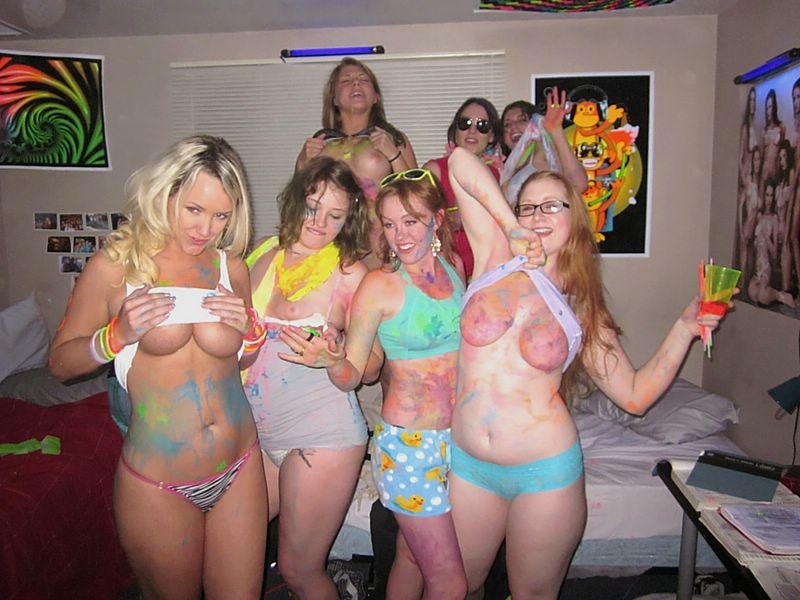 Cheerleader Finger Painting College Party Turns Into A Sex Orgy Porno Pic Xxx