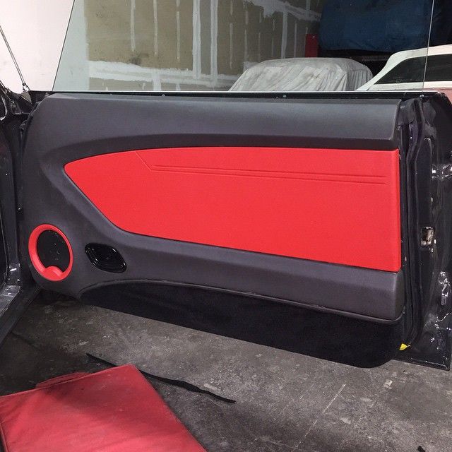 Chevelle Red And Black Interior Fesler Door Panels Custom