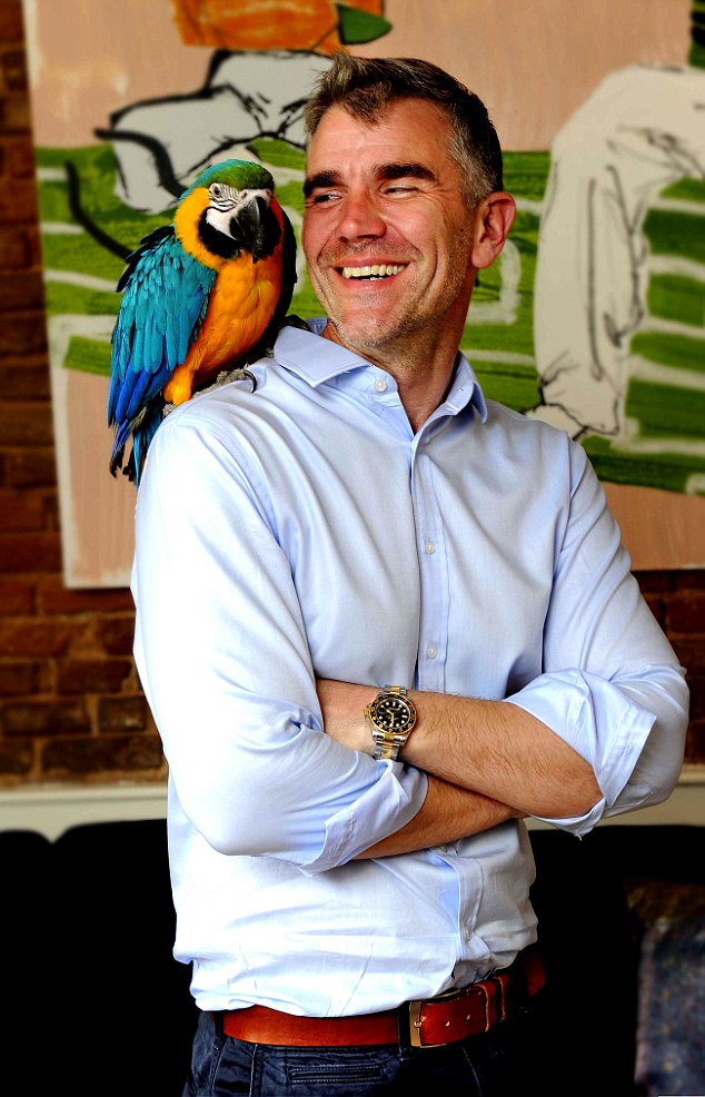 Colourful Ivan Massow With His Pet Parrot Elizabeth Could Be The Tory Candidate