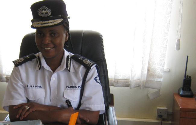 Copperbelt Police Commissioner Joyce Kasosa