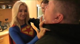 Cosplay Supergirl Masturbate For A Guy 1