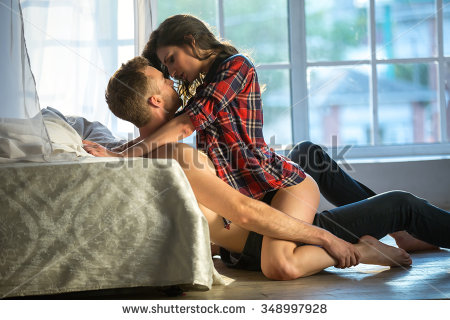 Couple Kissing In Bed Stock Images Royalty Free Images Vectors