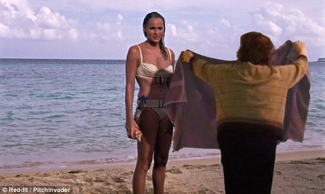 Cover Up Towel Mom Offers Her Services To Bond Girl Ursula Andress Seen