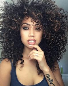 Curly Hair Of Girls Hairstyles Pinterest Curly Dark Skin 12