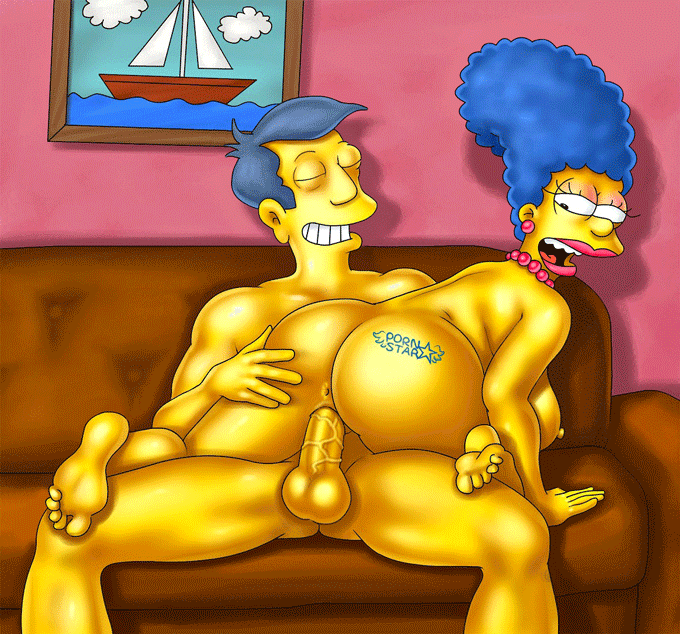 Curvy Housewife Marge Simpson Thinks It Really Fun To Ride On Principal Skinner Dick