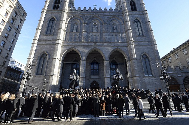 Day Of Mourning The Service Was Broadcast On Giant Screens Outside The Basilica