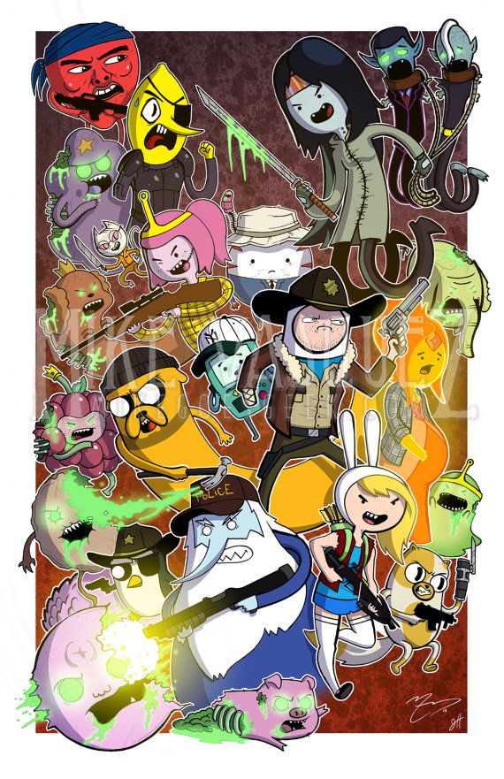Deadventure Time The Walking Dead Adventure Time Crossover Full Color