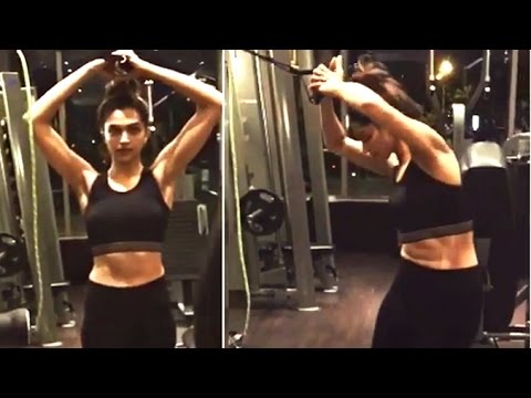 Deepika Padukones Works Out Abs For Movie Youtube