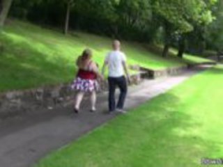Delicious Blond And Chubby Milf Picked Up While Jogging Porn