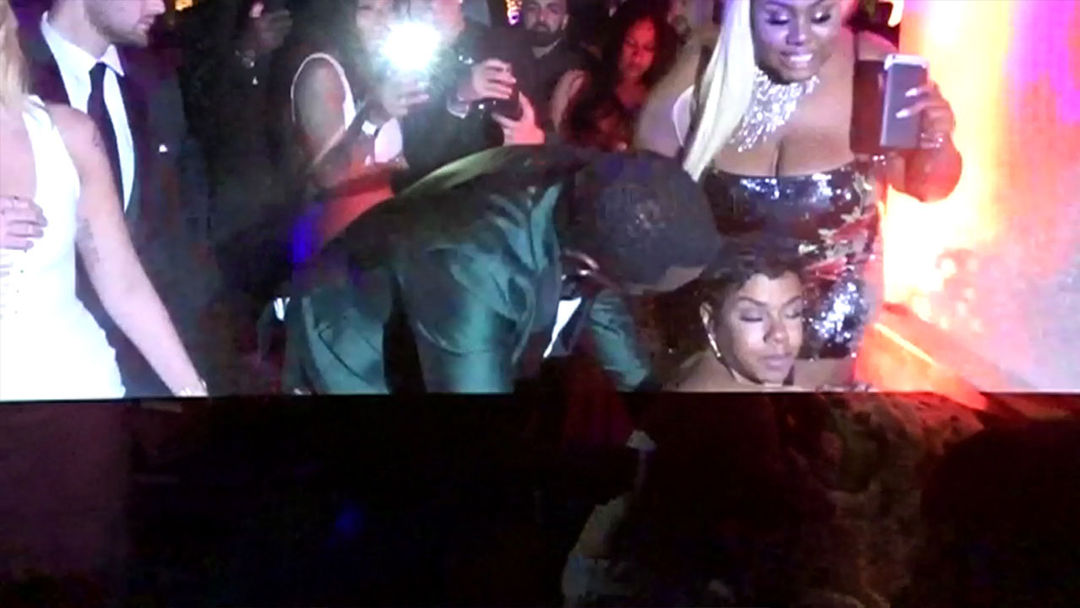 Diddy Helps Drunk Girl At His New Years Eve Party